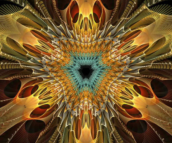 Oluşturulan bilgisayar fractal sanat — Stok fotoğraf