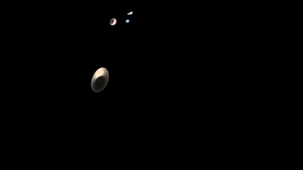 天の川の惑星フラクタルカラフルなモーションフッテージ — ストック動画