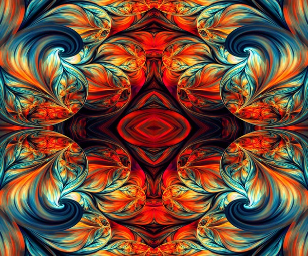 Computer gegenereerde illustratie van de kleurrijke fractal — Stockfoto