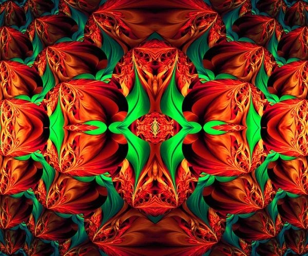 Computador gerado arte fractal colorido — Fotografia de Stock