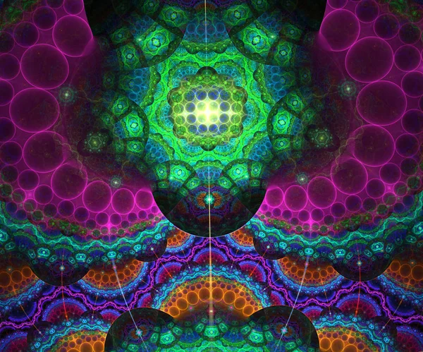 Computer generated colorful fractal artwork — Stock Photo, Image