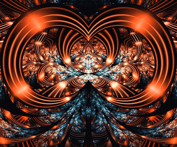 Комп'ютер створив фрактальні твори мистецтва — стокове фото
