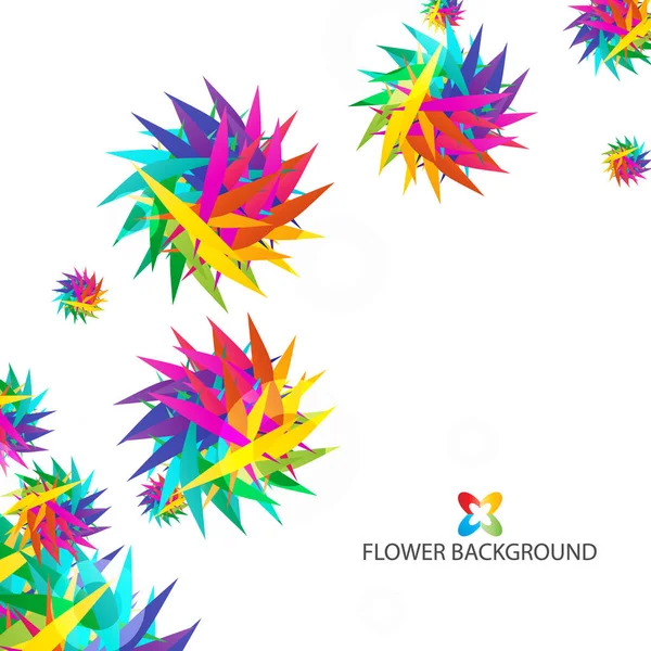Fondo de flores abstractas — Vector de stock