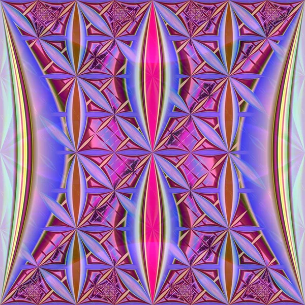 Retroiluminado fractal sin costura azulejo de fondo — Foto de Stock