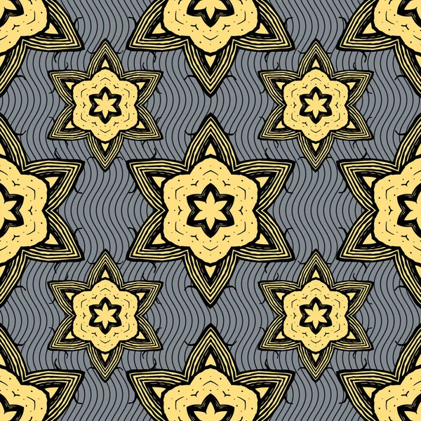 Ornamento patrón vector azulejo — Archivo Imágenes Vectoriales