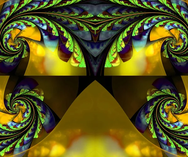 Arte fractal gerada por computador — Fotografia de Stock
