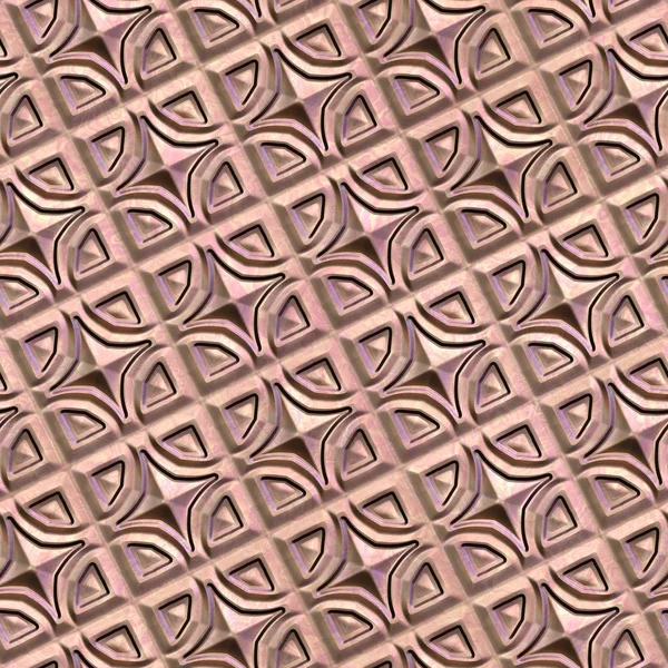 3D rendering of engraved ornamental background tile — Stock Photo, Image