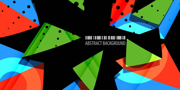 Geometriska färgglad abstrakt bakgrund — Stock vektor