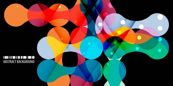 Metabalas geométricas fundo abstrato colorido — Vetor de Stock