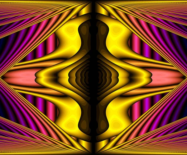 Computer Generated Abstract Colorful Fractal Artwork Creative Design Entertainment — Stock Photo, Image