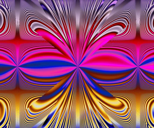 Computador Gerado Arte Fractal Colorida Abstrata Para Design Criativo Entretenimento — Fotografia de Stock