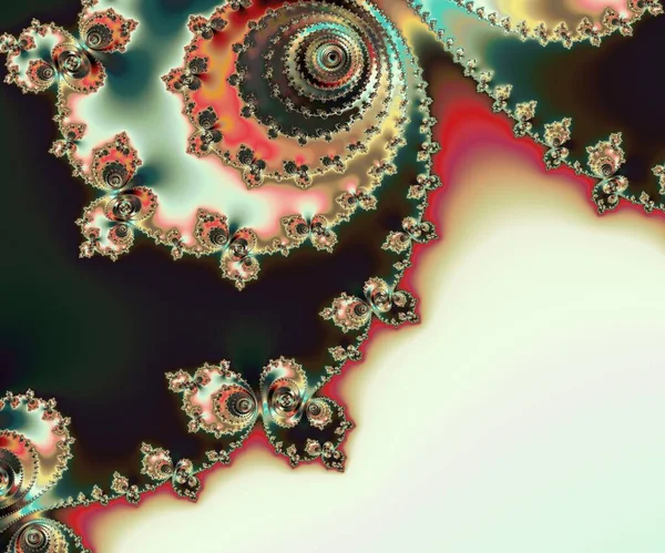Computer Gegenereerde Abstracte Kleurrijke Fractal Kunstwerken Voor Creatief Ontwerp Kunst — Stockfoto