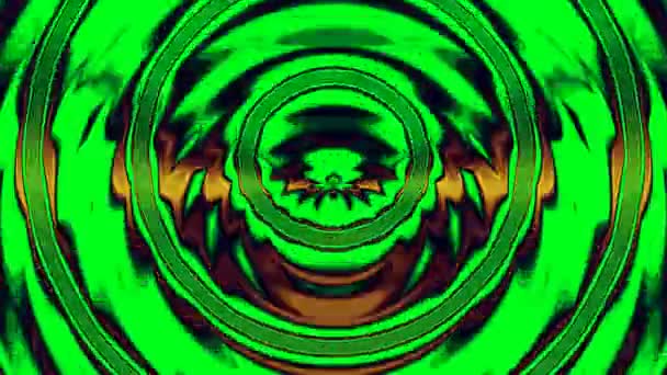 Clip Imágenes Movimiento Abstracto Color Con Objetos Círculo Verde Zoom — Vídeo de stock