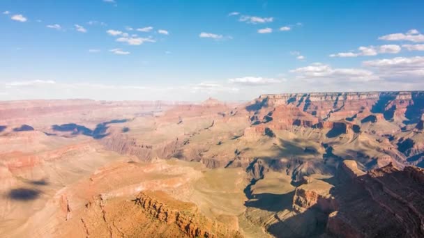 Grand Canyon θέα σε μια ηλιόλουστη μέρα — Αρχείο Βίντεο