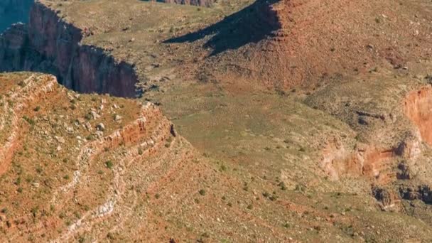 Grand Canyon θέα σε μια ηλιόλουστη μέρα — Αρχείο Βίντεο