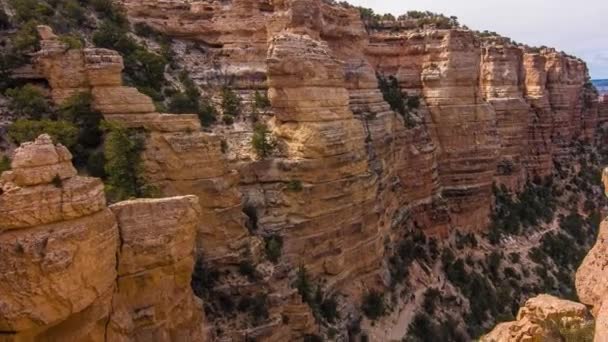 Felsformationen im Grand Canyon Nationalpark. — Stockvideo