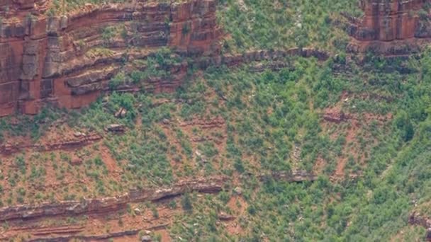 Σχηματισμοί βράχων στο Εθνικό Πάρκο Grand Canyon. — Αρχείο Βίντεο