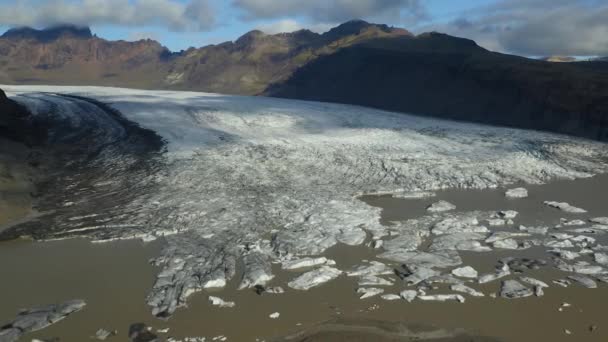 Luftfoto af Vatnajokull Gletsjer, Island – Stock-video