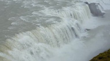 Godafoss Şelalesi Havalimanı. İzlanda 'nın en görkemli şelalelerinden biri..