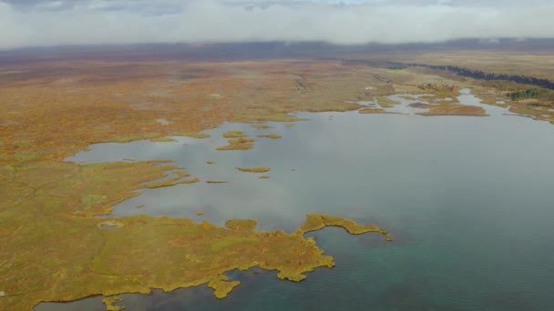 ภูมิทัศน์ที่ขรุขระของแคนยอน Fjadrargljufur ในไอซ์แลนด์ ยิงทางอากาศ . — วีดีโอสต็อก