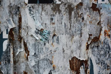 Posterler yırtık soyut