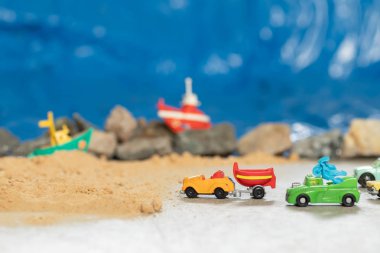 Sörf ve dalış için okyanus tarafından Yaz hafta sonu gezisi.