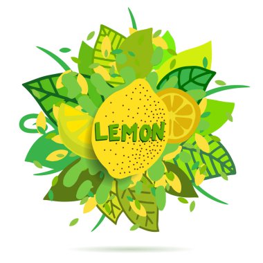 limon ile yaratıcı vektör banner