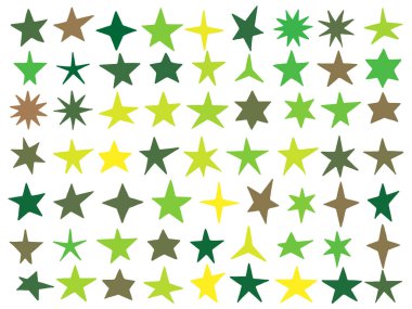 set elle çizilmiş doodle yıldız seti doodle yıldız tasarım kullanmak için