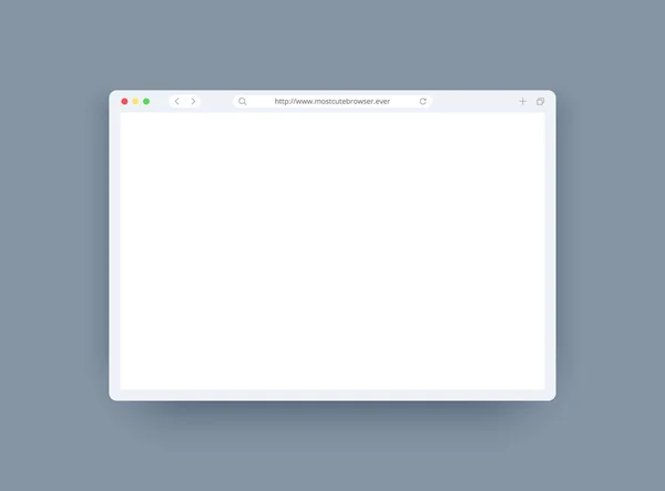 Browser template set in light theme for website, laptop and computer. Browser window concept for desktop, pad and smartphone. — 스톡 벡터