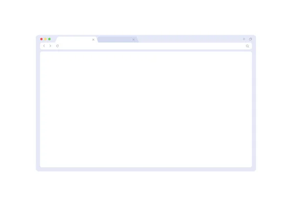 Образец браузера для веб-сайта, ноутбука и компьютера. Интерфейс окна браузера с пустым местом. Место для демонстрации вашего веб-сайта в Интернете . — стоковый вектор