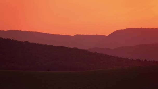 Summer Sunset Rainy Sky — Stock Video