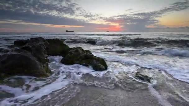 Video Con Splendida Vista Mattutina Sulla Costa Del Mar Nero — Video Stock