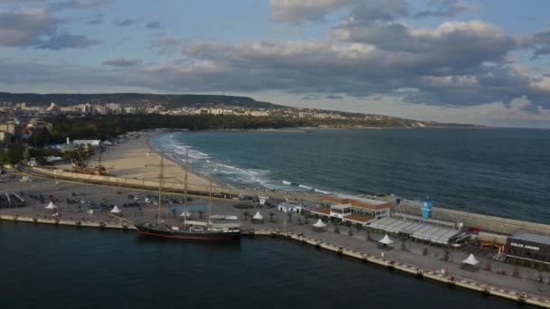 Varna Bulgaria Octubre 2019 Vídeo Con Una Hermosa Vista Aérea — Vídeos de Stock