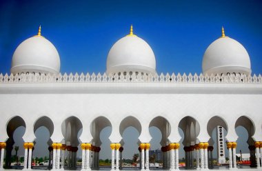 Şeyh zayed camii Abu Dabi Birleşik Arap Emirlikleri 'nde.