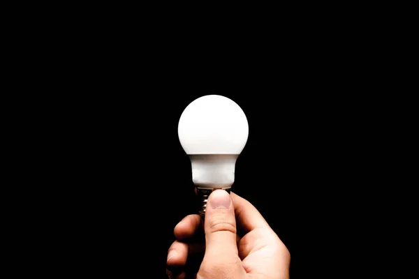 Brainstorming bulb creative idea abstract icon in business hand.