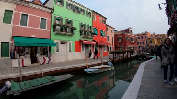 Venecia Italia Diciembre 2018 Ultra Vista Primera Persona Recorriendo Las — Vídeo de stock