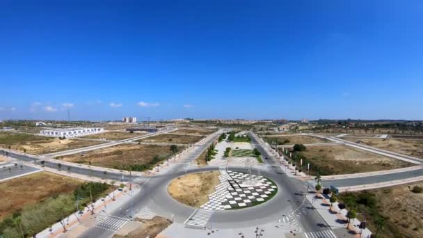 Ultra Timelapse Horisonten Centrum Sevilla Som Registrerar Solnedgången Och Molnen — Stockvideo