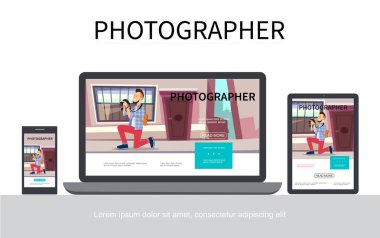 Düz Fotoğraf Modern kavram
