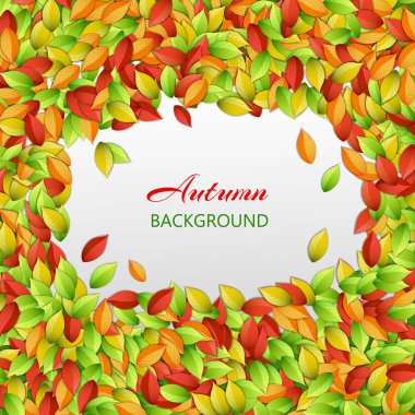 Doğal sonbahar ışık şablon