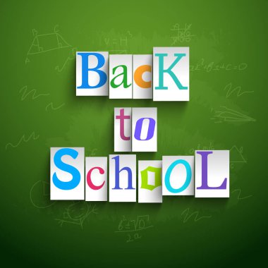 Yeşil okul arka plan