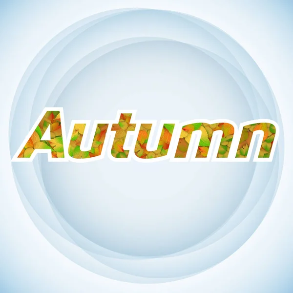 Outono sazonal limpo fundo — Vetor de Stock