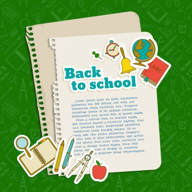 Öğrenme renkli şablonu