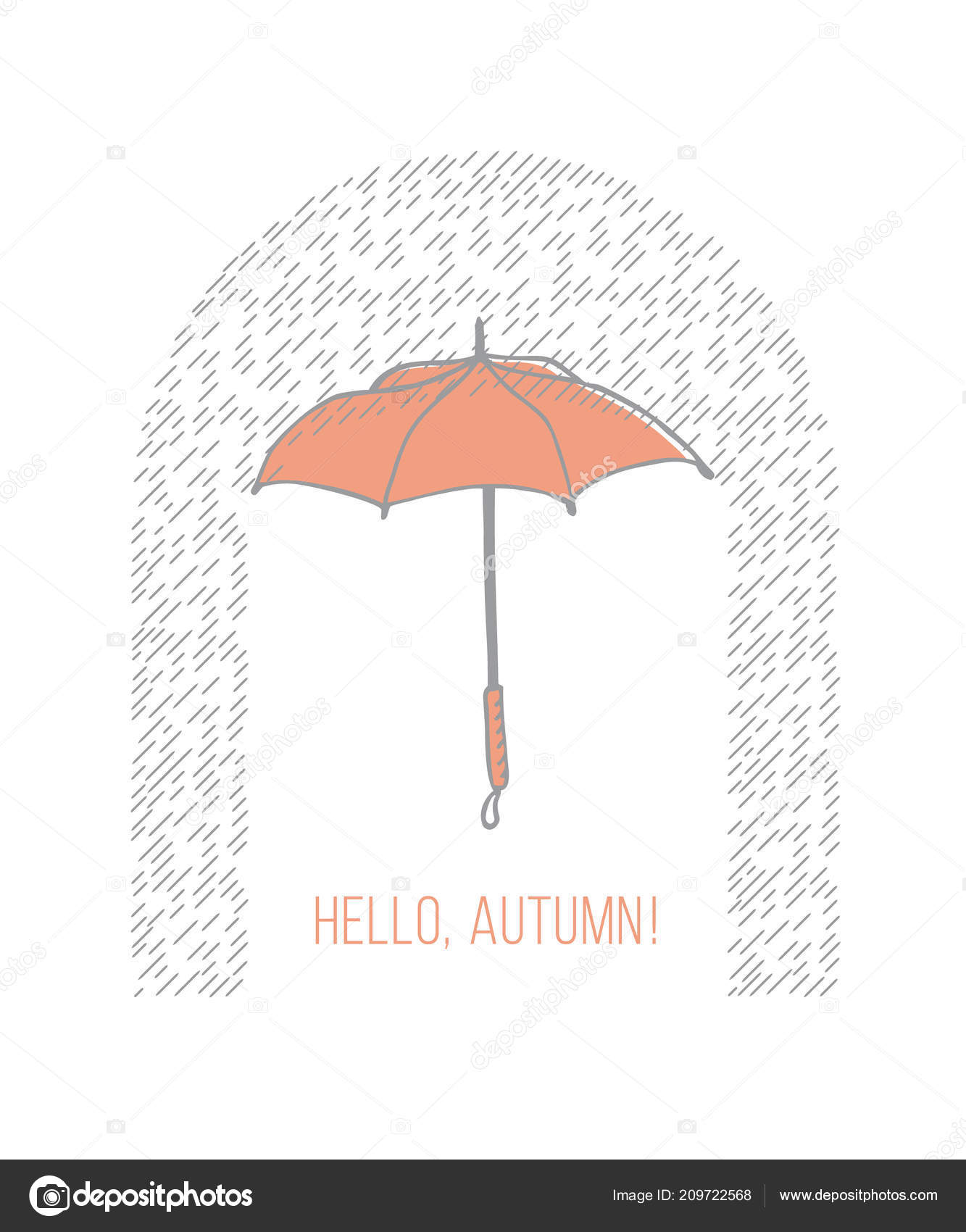 Hand Drawn Colorful Umbrella Concept Stock Vector Image by ©Mogil ...