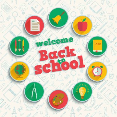 Eğitim düz arka plan