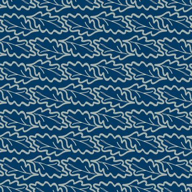 Meşe yaprağı tekrarlayan olan çiçek Seamless modeli