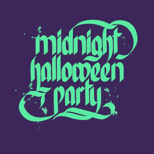 Typografisches Konzept der Halloween-Party — Stockvektor