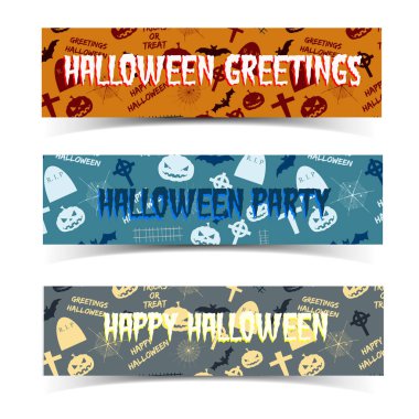 Cadılar Bayramı yatay Banner ayarla