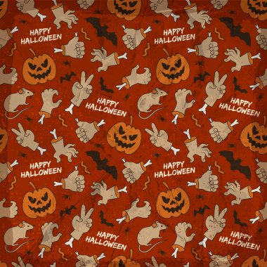 Cadılar Bayramı öğeleri Seamless modeli