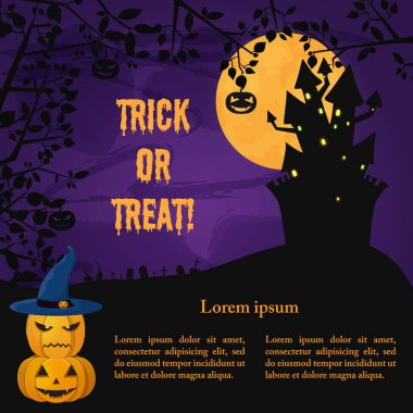 Cadılar Bayramı partisi Karanlık Şablonu