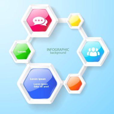 Infographic iş şablonu